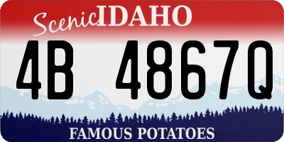 ID license plate 4B4867Q