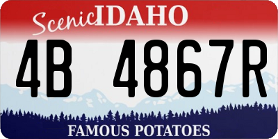 ID license plate 4B4867R