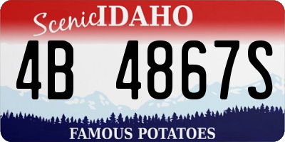 ID license plate 4B4867S