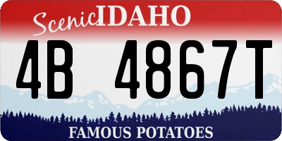 ID license plate 4B4867T