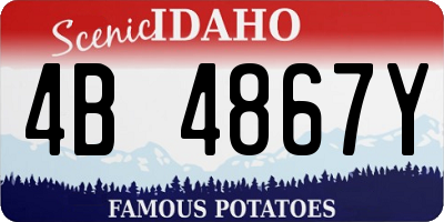 ID license plate 4B4867Y