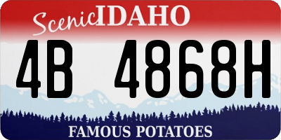 ID license plate 4B4868H
