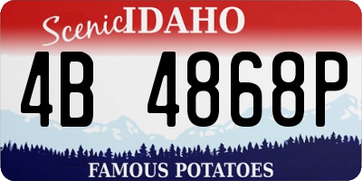 ID license plate 4B4868P