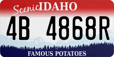 ID license plate 4B4868R