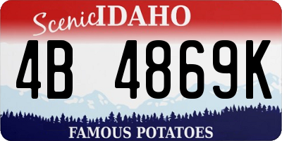 ID license plate 4B4869K