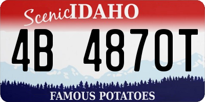 ID license plate 4B4870T