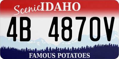 ID license plate 4B4870V