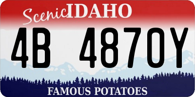 ID license plate 4B4870Y