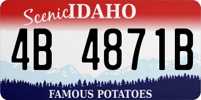 ID license plate 4B4871B