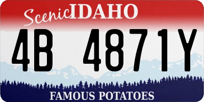ID license plate 4B4871Y