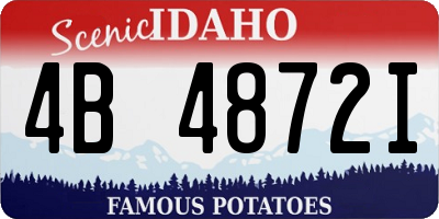 ID license plate 4B4872I