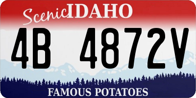 ID license plate 4B4872V