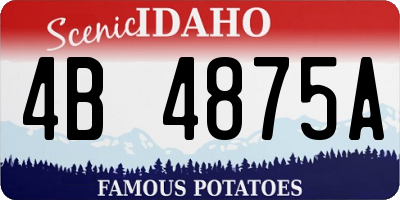 ID license plate 4B4875A