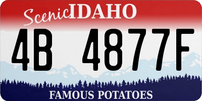 ID license plate 4B4877F