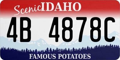 ID license plate 4B4878C