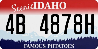 ID license plate 4B4878H