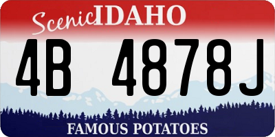ID license plate 4B4878J