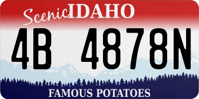 ID license plate 4B4878N