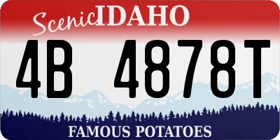 ID license plate 4B4878T