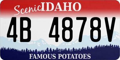 ID license plate 4B4878V
