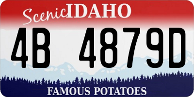 ID license plate 4B4879D