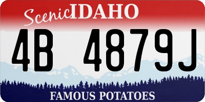ID license plate 4B4879J