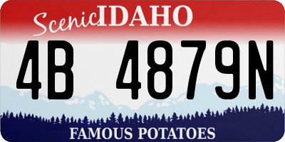 ID license plate 4B4879N