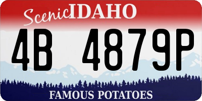 ID license plate 4B4879P
