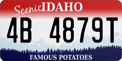 ID license plate 4B4879T