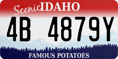 ID license plate 4B4879Y