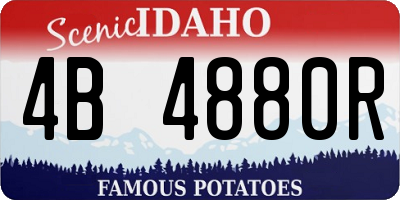 ID license plate 4B4880R