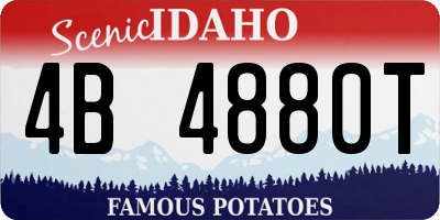 ID license plate 4B4880T