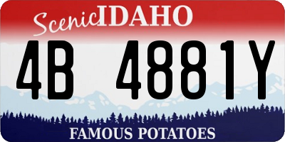 ID license plate 4B4881Y