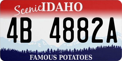 ID license plate 4B4882A