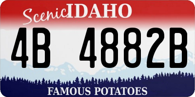 ID license plate 4B4882B