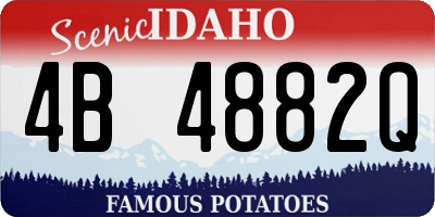 ID license plate 4B4882Q