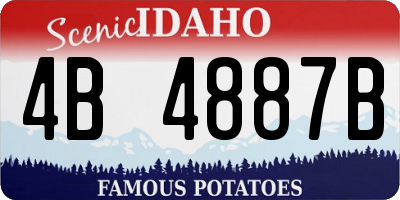 ID license plate 4B4887B