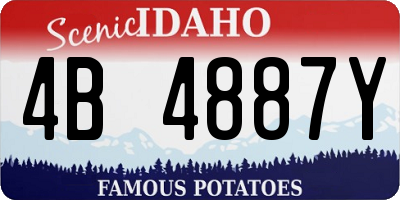 ID license plate 4B4887Y