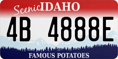 ID license plate 4B4888E