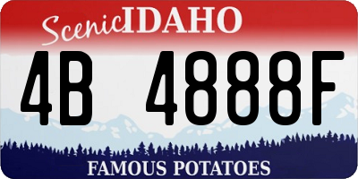 ID license plate 4B4888F