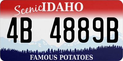 ID license plate 4B4889B