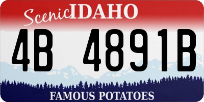 ID license plate 4B4891B
