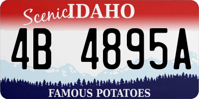 ID license plate 4B4895A