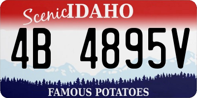 ID license plate 4B4895V