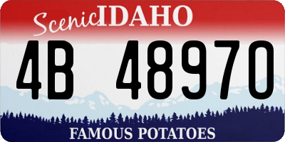 ID license plate 4B4897O