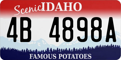 ID license plate 4B4898A