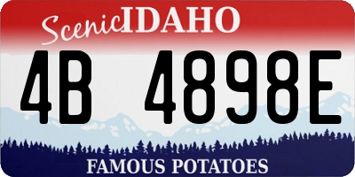 ID license plate 4B4898E