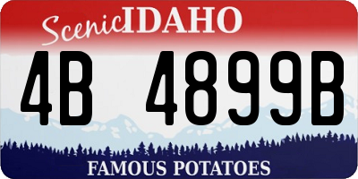 ID license plate 4B4899B