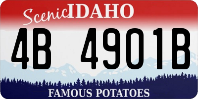 ID license plate 4B4901B