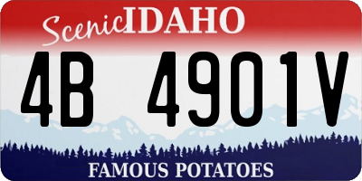 ID license plate 4B4901V